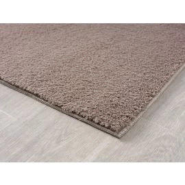 Loper Cloudy Taupe Wasbaar Zacht Hoogpolig Vloerkleed