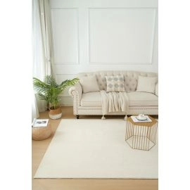 Wasbaar Hoogpolig Vloerkleed Comfy Beige