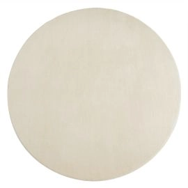 Rond Comfy Beige Wasbaar Hoogpolig Vloerkleed