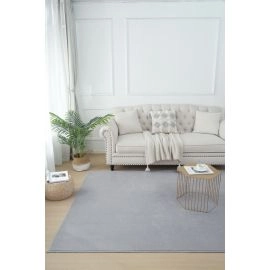 Wasbaar Hoogpolig Vloerkleed Comfy Zilver