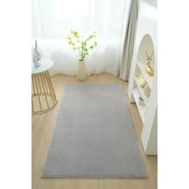 Loper Comfy Zilver Wasbaar Hoogpolig Vloerkleed