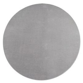 Rond Comfy Zilver Wasbaar Hoogpolig Vloerkleed