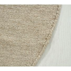 Rond Dalen Beige Wollen Vloerkleed