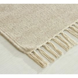 Loper Dalen Beige Wollen Vloerkleed