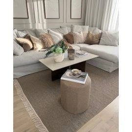 Wollen Vloerkleed Dalen Bruin