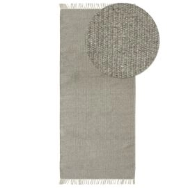 Loper Dalen Grijs Wollen Vloerkleed