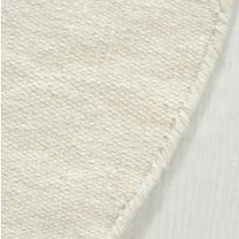 Rond Dalen Gebroken wit Wollen Vloerkleed