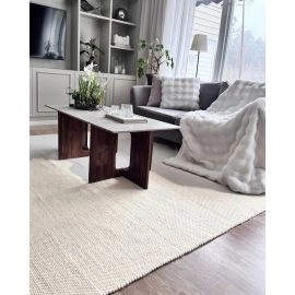 Wollen Vloerkleed Elsa Gebroken wit