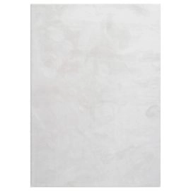 Wasbaar Zacht Hoogpolig Vloerkleed Fluffy Gebroken wit