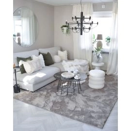 Wasbaar Zacht Hoogpolig Vloerkleed Fluffy Taupe