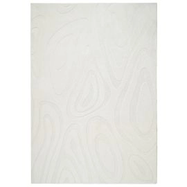 Wasbaar Zacht Hoogpolig Vloerkleed Fuzzy Meia Gebroken wit