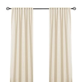 Linnen-look Gordijn 2-pack Kristina Beige