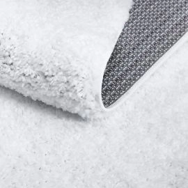 Vierkant Lazy Wit Hoogpolig Vloerkleed