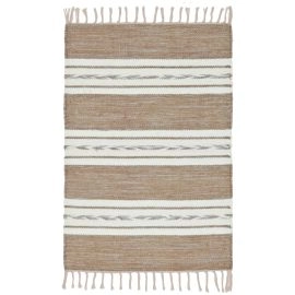 Katoenen Vloerkleed Girsu Beige