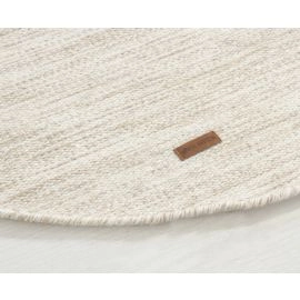 Rond Lunda Beige Wollen Vloerkleed