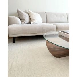 Wollen Vloerkleed Lunda Gebroken wit