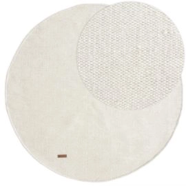 Rond Lunda Gebroken wit Wollen Vloerkleed