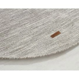 Rond Lunda Lichtgrijs Wollen Vloerkleed