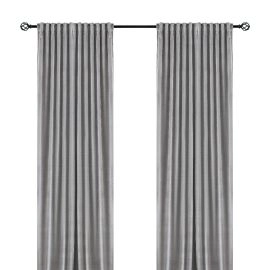 Ruimteverduisterende Fluweel Gordijn 2-pack Mathilde Zilver