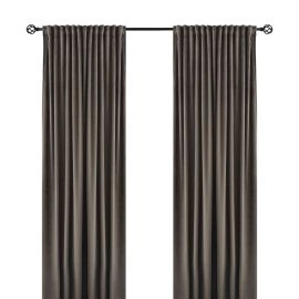 Ruimteverduisterende Fluweel Gordijn 2-pack Mathilde Taupe