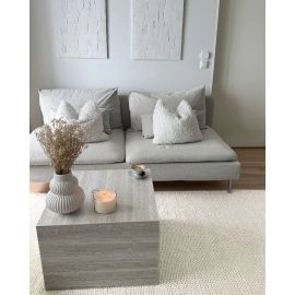 Wollen Vloerkleed Mellby Gebroken wit