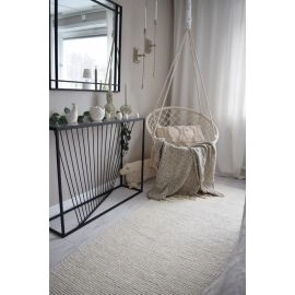 Loper Mellby Gebroken wit Wollen Vloerkleed