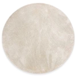 Rond Milli Beige Hoogpolig Vloerkleed