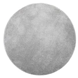 Rond Milli Zilver Hoogpolig Vloerkleed