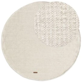 Rond Molly Gebroken wit Wollen Vloerkleed