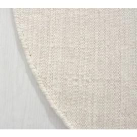 Rond Molly Gebroken wit Wollen Vloerkleed