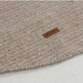 Rond Molly Greige Wollen Vloerkleed