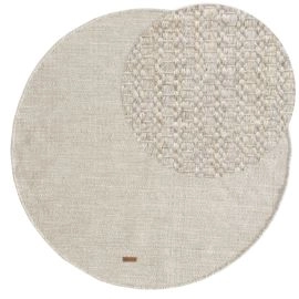 Rond Molly Beige Wollen Vloerkleed