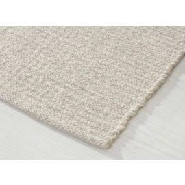 Loper Molly Crème/Grijs Wollen Vloerkleed