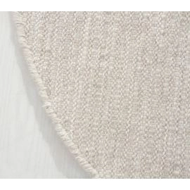 Rond Molly Crème/Grijs Wollen Vloerkleed