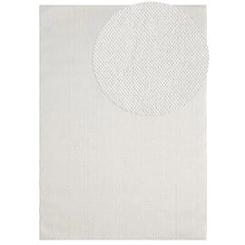 Wollen-look Vloerkleed Nordic Gebroken wit