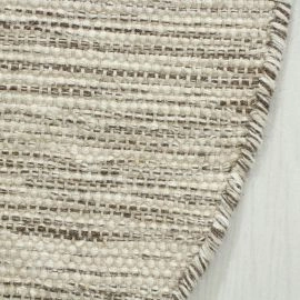 Rond Norrsken Taupe Wollen Vloerkleed