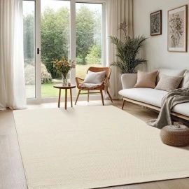 Wollen Vloerkleed Norrsken Wit