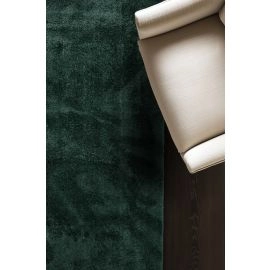 Loper Nubby Donkergroen Hoogpolig Vloerkleed