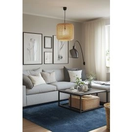 Hoogpolig Vloerkleed Solvyn Blauw