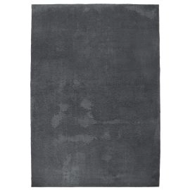 Hoogpolig Vloerkleed Solvyn Donkergrijs