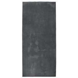 Loper Solvyn Donkergrijs Hoogpolig Vloerkleed