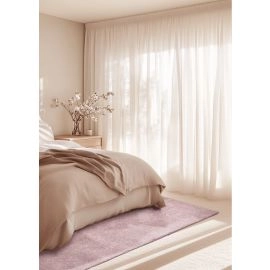 Hoogpolig Vloerkleed Solvyn Roze