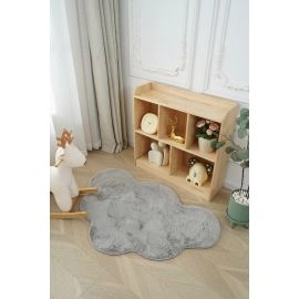 Kinderkleed Zachte Bontlook Rabbit Cloud Zilver