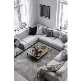 Hoogpolig Vloerkleed Solvyn Lichtgrijs