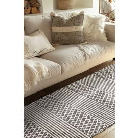 Katoenen Vloerkleed Fyrolin Antraciet