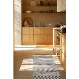 Loper Fyrolin Antraciet Katoenen Vloerkleed