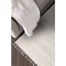 Katoenen Vloerkleed Kireli Gebroken wit