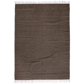 Wollen Vloerkleed Dravik Bruin