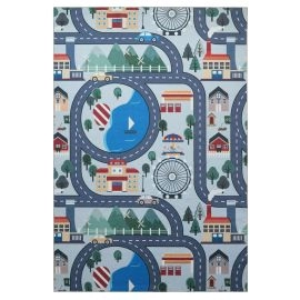 Bilen Kindervloerkleed Zappy City Multi